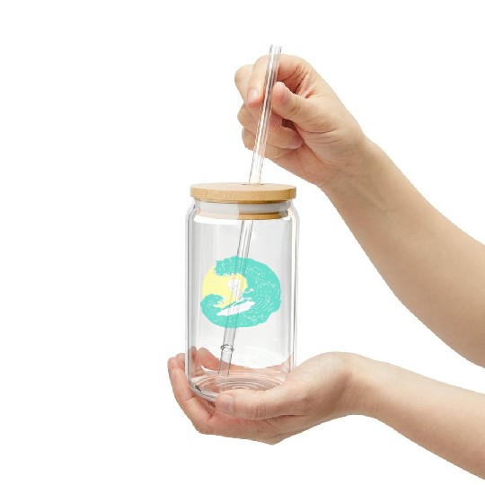 Skeleton surfing on Wave Frosted Tumblers