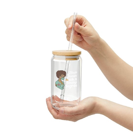 Black Queen With A Nursing Degree Frosted Tumblers