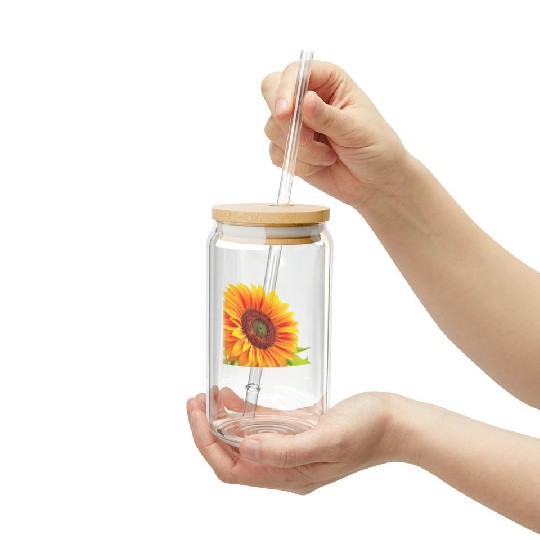 Whimsical Sunflower Frosted Tumblers