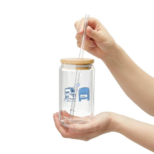 Funny Star Wars r2d2 comic Frosted Tumblers