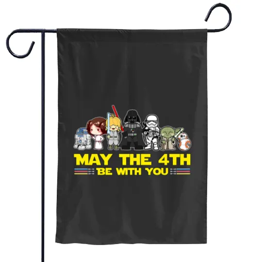 May The 4th Be With You Garden Flags, Star Wars Garden Flags, Disney Group Garden Flags