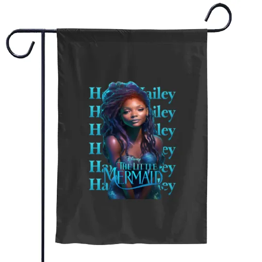 Little Mermaid Halle Bailey Garden Flags, Disneyland the Little Mermaid Garden Flags