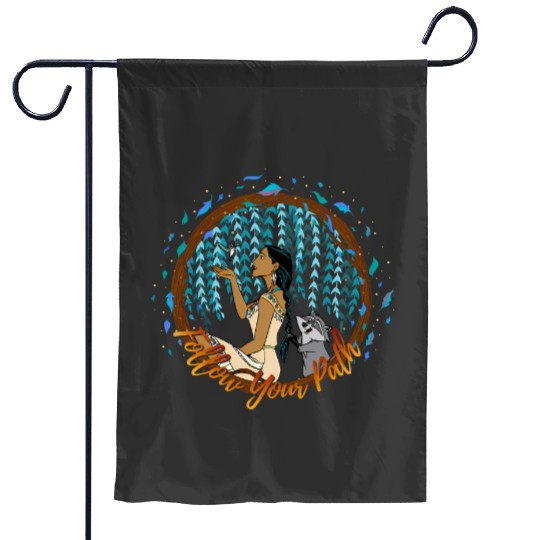 Disney Pocahontas Follow Your Path Circle Text Garden Flags