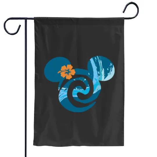 Moana Garden Flags, Disneyworld Garden Flags, Disney Princess Garden Flags, Moana Mickey Ears Garden Flags