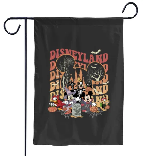Vintage DisneyLand Halloween Garden Flags