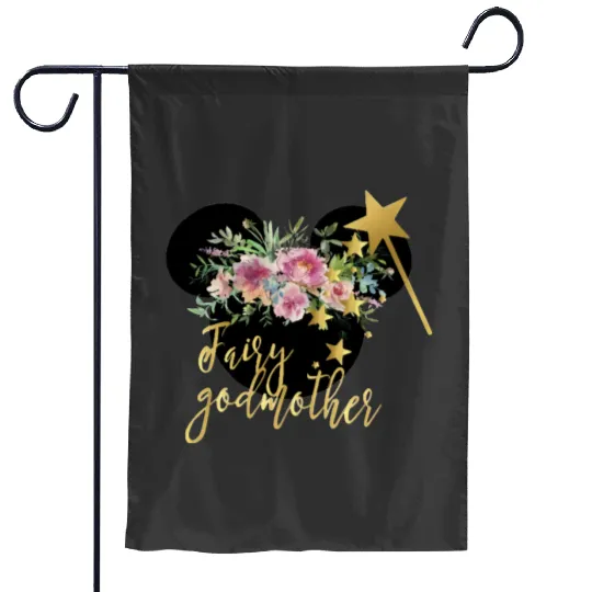 fairy godmother shirt, godmother gift, disney fairy godmother shirt, godmom shirt, godmother shirt, godparent gift, new godmother gift Garden Flags