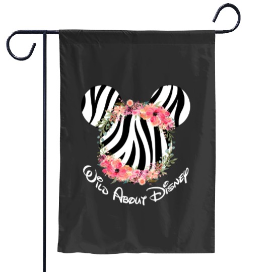 Zebra Wild About Disney Minnie Mouse Garden Flags,Animal Kingdom Garden Flags