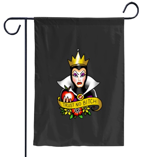 Get Here The Evil Queen Trust No Bitch T-Shirt, Snow White Disney Tee Garden Flags