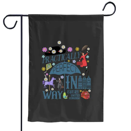 Disney Mary Poppins Garden Flags, Practically Perfect in Every Way Garden Flags