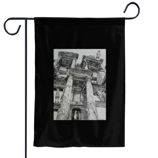 Bobs Burgers in Ruins Garden Flags