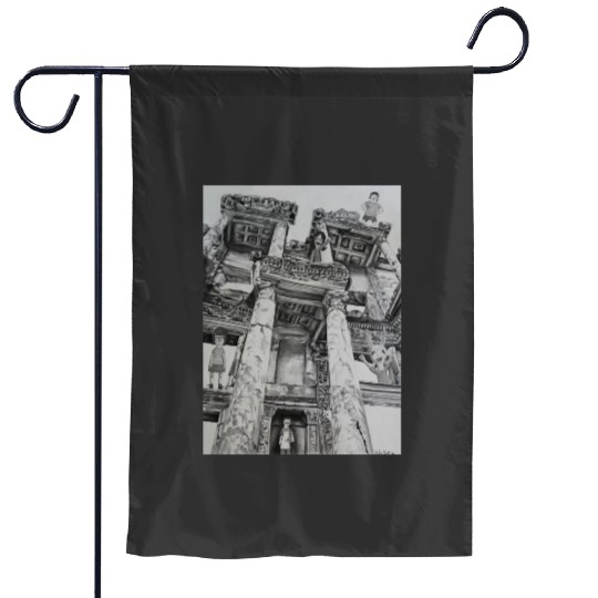 Bobs Burgers in Ruins Garden Flags