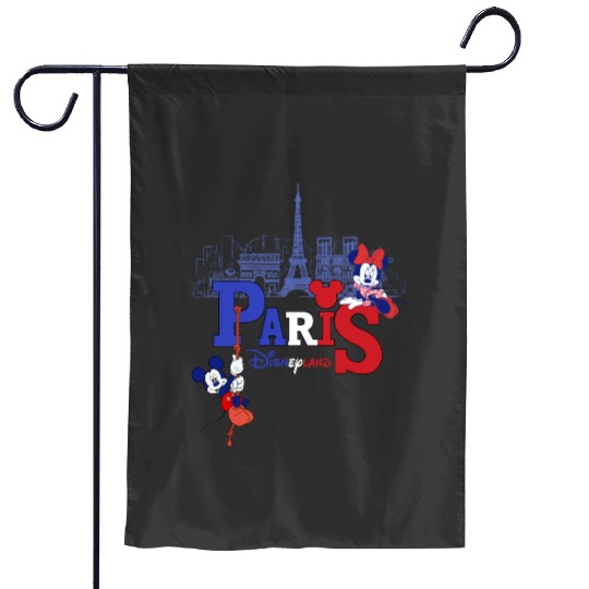 Disneyland Paris 1992 Vintage Garden Flags, Disneyland Vacation Garden Flags