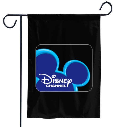 Disney Channel  Mickey Mouse Blue Retro 2000s Logo Garden Flags