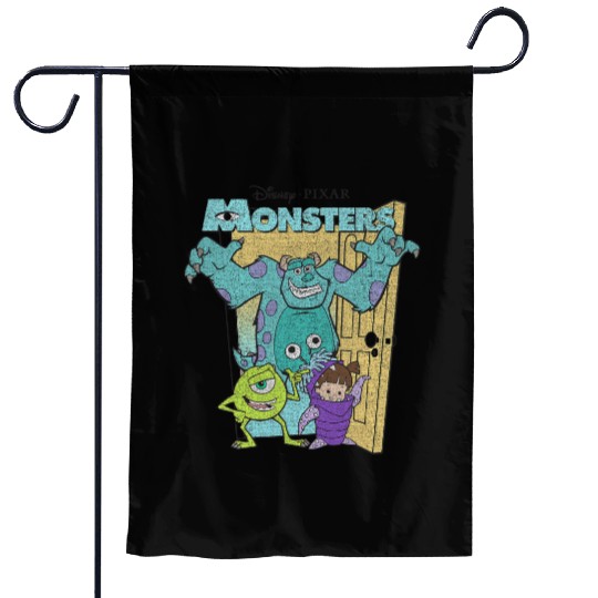 Disney Pixars Monsters Inc. Mike Sully Boo Group Garden Flags