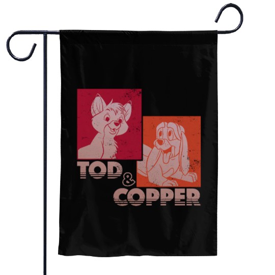 Disney The Fox and the Hounds Tod Copper Retro Garden Flags