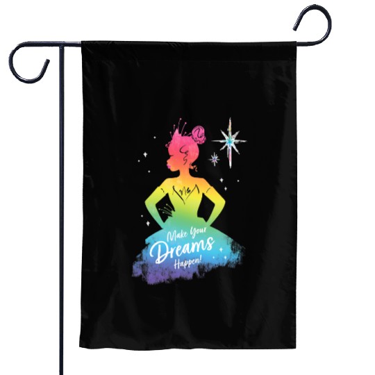 Disney Princess Tiana Rainbow Make Your Dreams Happen Garden Flags
