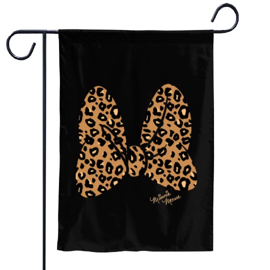 Disney Minnie Mouse Leopard Print Bow Garden Flags