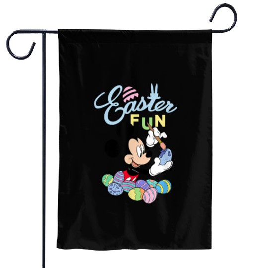 Disney Mickey Mouse Easter Fun Painting Eggs Garden Flags