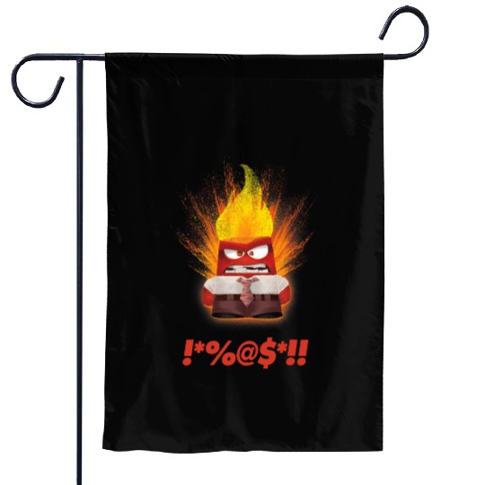 Disney Pixarss Inside Out Angry Garden Flags