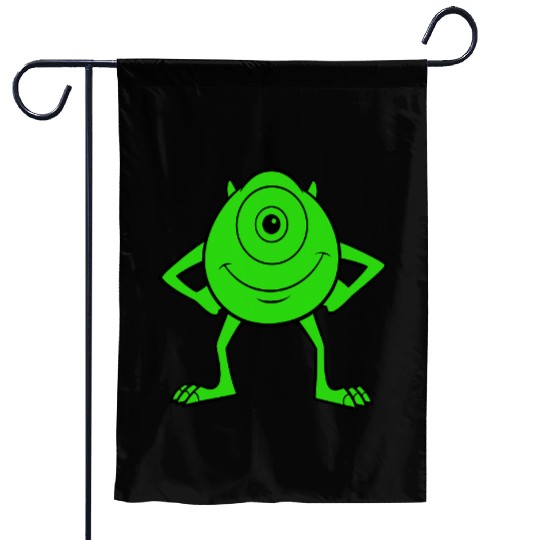 Disney Pixarss Monsters Inc. Mike Wazowski Cyclops Retro Garden Flags