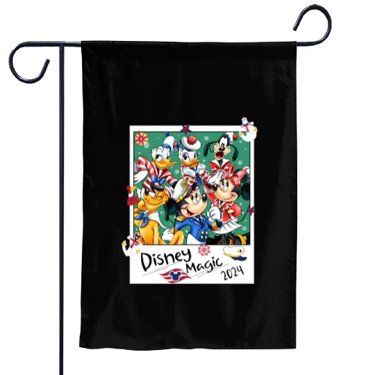 Mickey and Friends Disney Cruise Line 2024 Garden Flags