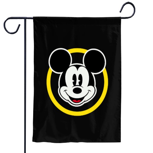 Amazonss Essentials Disney Smiling Mickey in Yellow Circle Garden Flags