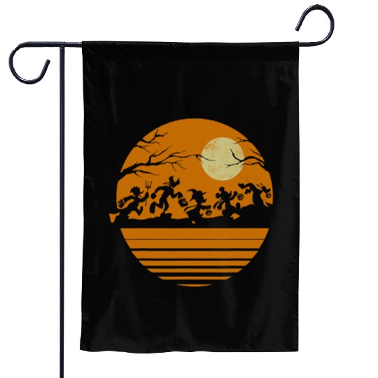 disney mickey mouse and friends halloween Garden Flags