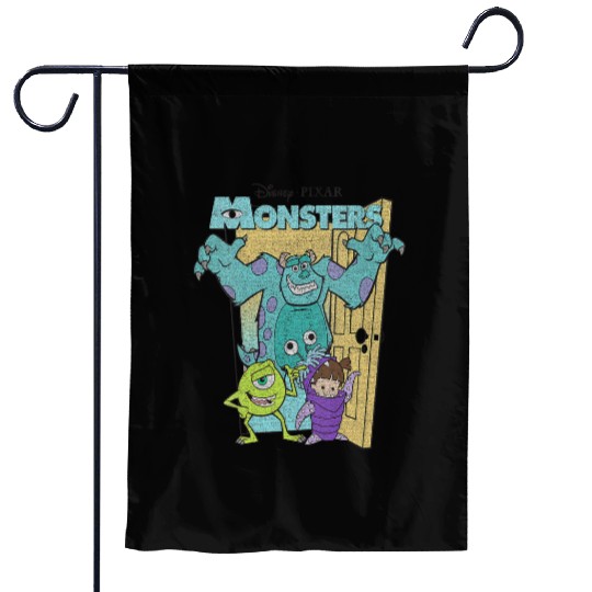 Womens Disney Pixarss Monsters Inc. Mike Sully Boo Group VNeck Garden Flags