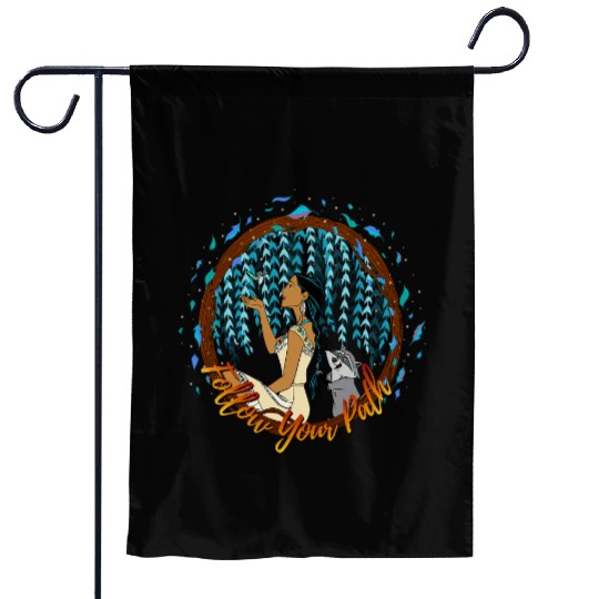 Disney Pocahontas Follow Your Path Circle Text Garden Flags
