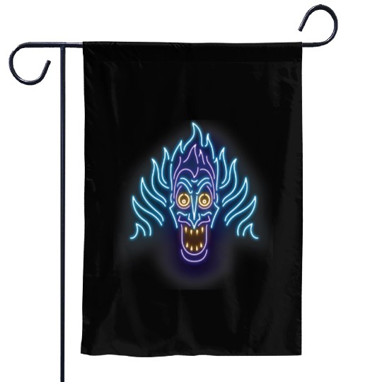Disney Herculesss Neon Hades Head Shot Graphic Garden Flags