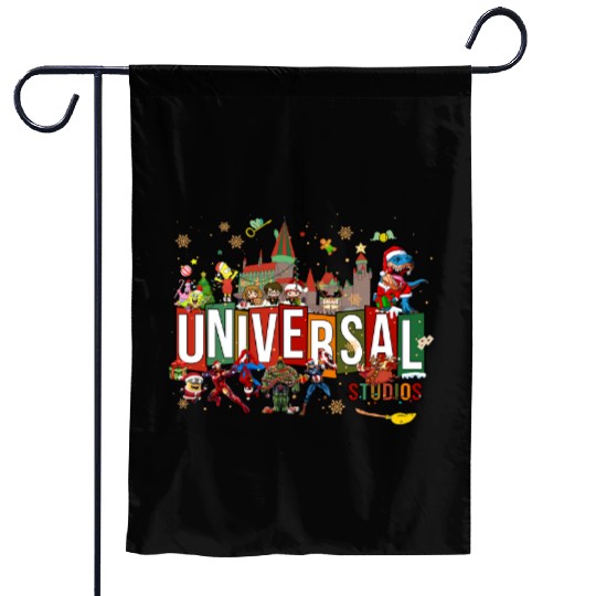 Universal Studios Christmas Garden Flags, Disneyland Christmas