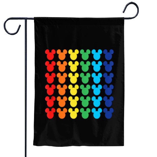Disney Mickey Mouse Rainbow Icons Tank Top Garden Flags