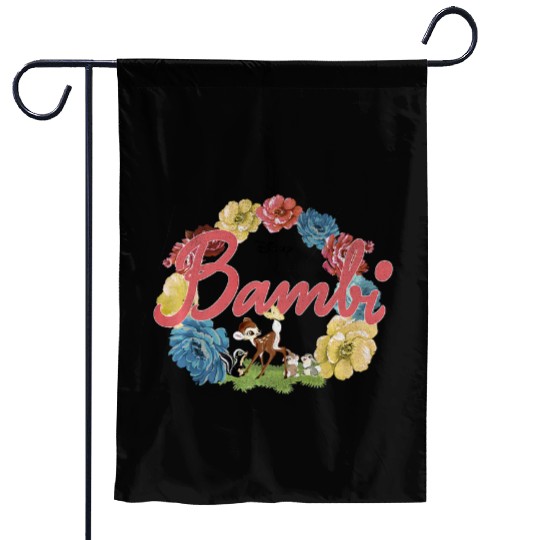 Disney Bambi Floral Ring Logo Premium Garden Flags