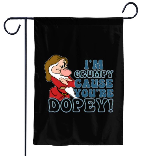 Disney I'm Grumpy Because You're Dopey Garden Flags, Snow White Grumpy Garden Flags