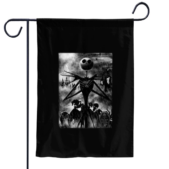 Disney The Nightmare Before Christmas Jack In Graveyard Garden Flags