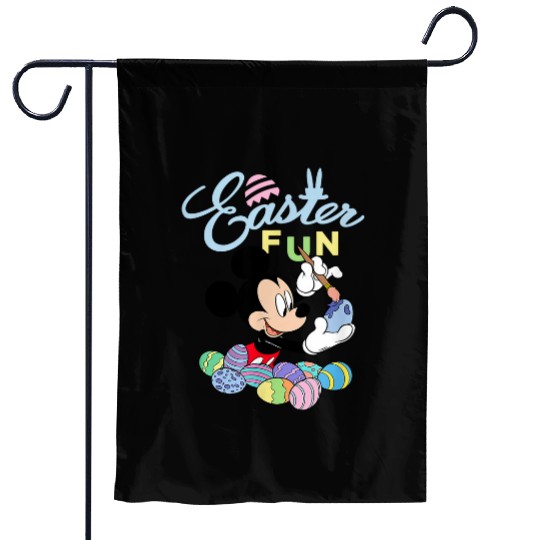 Disney Mickey Mouse Easter Fun Painting Eggs Garden Flags