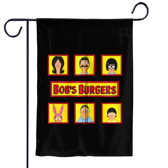 bobs burgers belcher squares zip Garden Flags