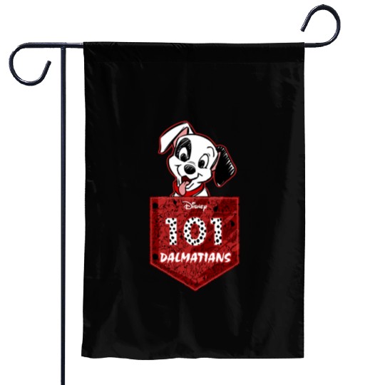 Disneys 101 dalmatians pocket logo long sleeve Garden Flags
