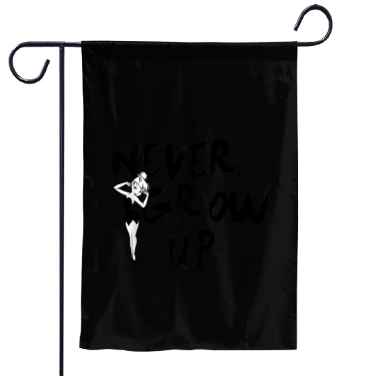 Disneys peter pan tinker bell never grow up grafi Garden Flags