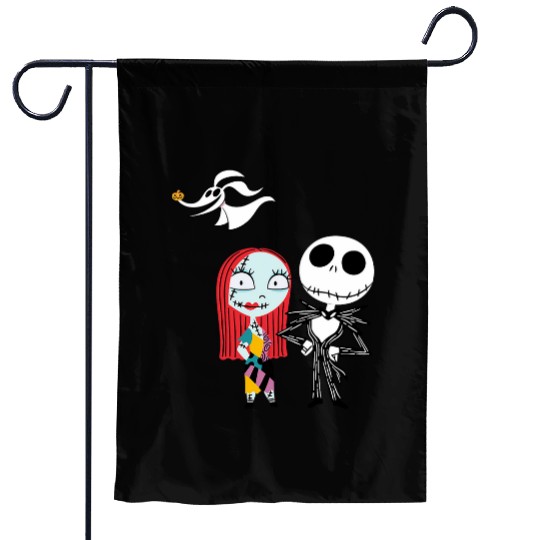 Disneys Nightmare Before Christmas Jack and Sally Garden Flags