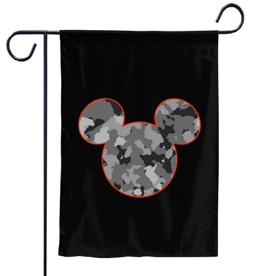 Disneys Mickeys mouse camouflage logo Garden Flags