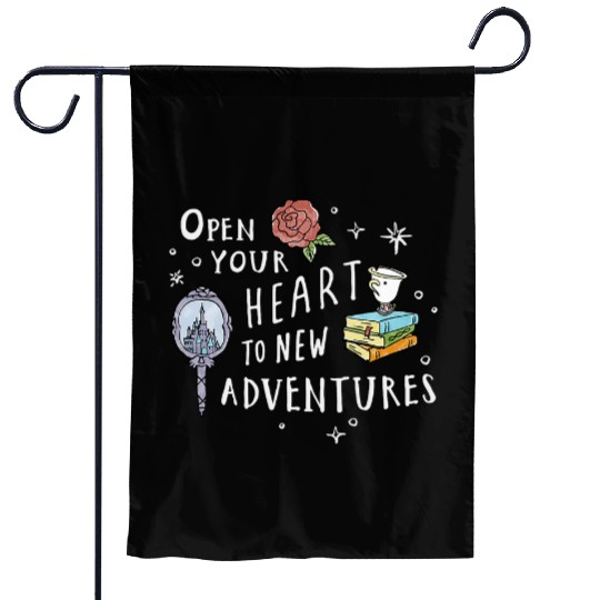 Disneys Beauty and the Beast Quote Garden Flags