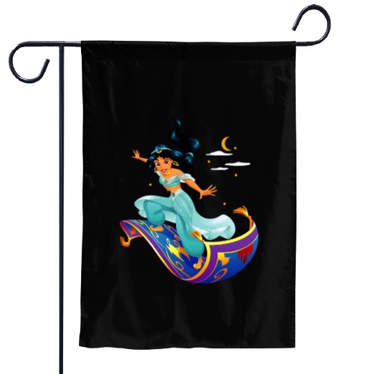 Disneys Aladdin Princess Jasmine Magic Carpet Pose Garden Flags