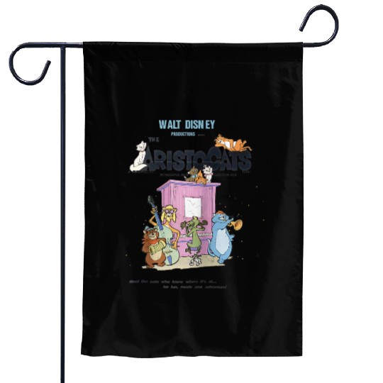 Disney The Aristocats Cats Playing Piano Raglan Baseball Tee Garden Flags