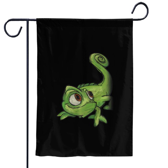 Disneys tangled pascal sketch premium Garden Flags