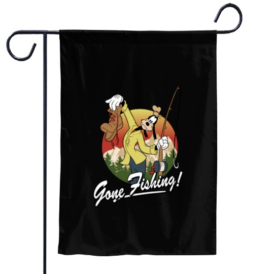 Disneys Goofy Gone Fishing! Garden Flags