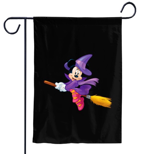 Disneys halloween minnie witch raglan baseball Garden Flags