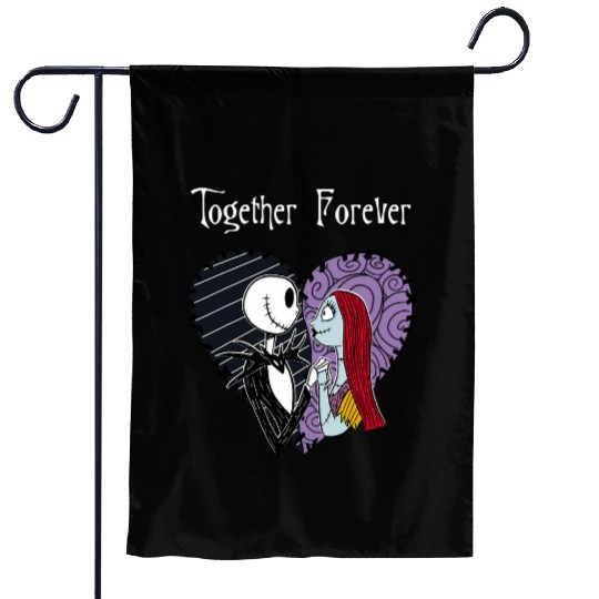 Disneys nightmare bee christmas jack sally toger Garden Flags