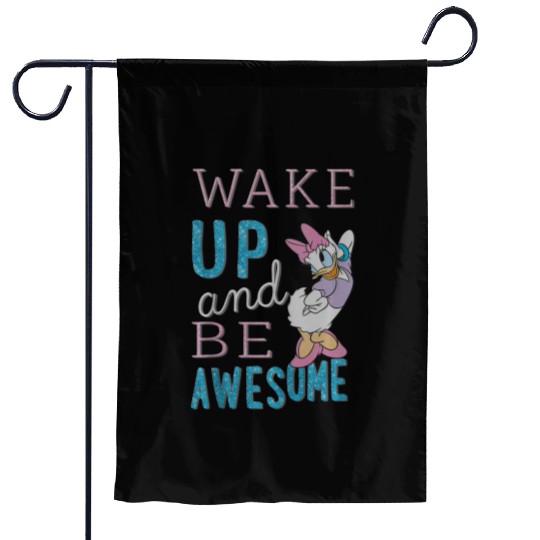 Disneys daisy duck be awesome Garden Flags