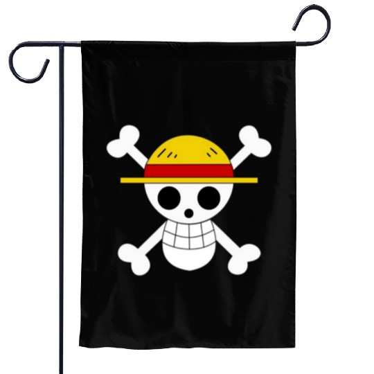 Straw hat pirates flag one piece Garden Flags